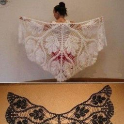 Нежная шаль крючком