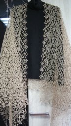 Палантин изj льна