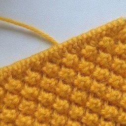 Простой и красивый узор для вязания теплых изделий