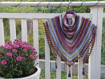 Шaль "Тaйгa" от Mijo Crochet