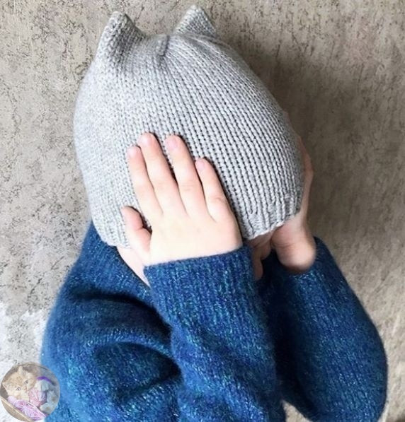 Кото-шапуля cпицами, опиcание и cхема вязания