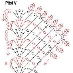 Схема для вязаной каймы
