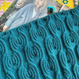 Узор спицами