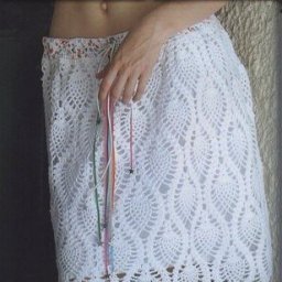 Белая юбочка крючком, вам доводилось вязать юбки?