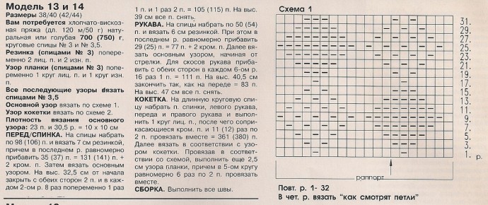 Джемпер с круглой кокеткой спицами Джемпер с круглой кокеткой спицами