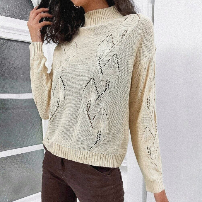 Джемпер с листиками