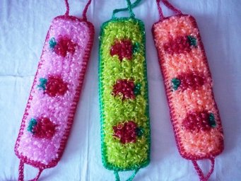 Мочалка, связанная крючком