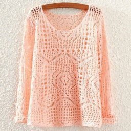 Узор для ажурной туники спицами