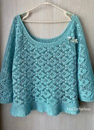 Кофточка Рыбология, дизайн и описание Ольги Маннаповой