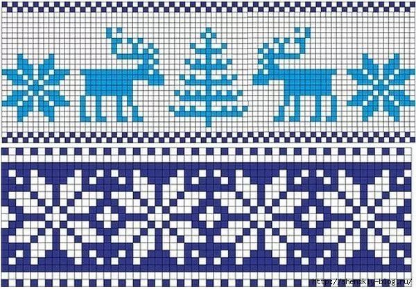Норвежский жаккард, схемы для любителей вязать спицами Норвежский жаккард, схемы для любителей вязать спицами