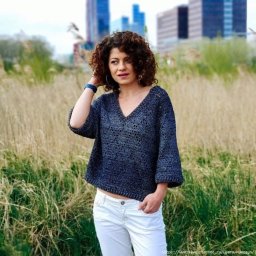 Пуловер крючком