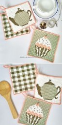 Идея вязания крючком кухонных прихваток