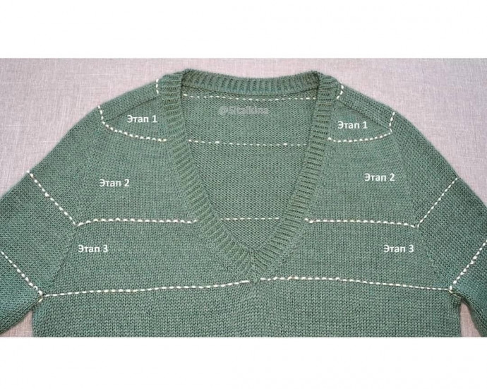 ​Реглан-погон на фото и в схемах