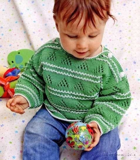Вяжем пуловер на мальчика