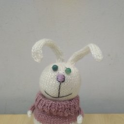 Заяц спицами по мастер-классу "Тот самый заяц"