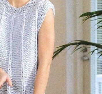 Туника платочной вязкой