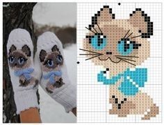 Схемы для жаккардовых варежек