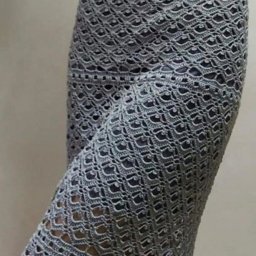 Узор для ажурной юбки, вяжем крючком
