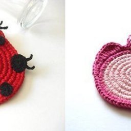 Вязаные подставка под чашки, для уютного чаепития