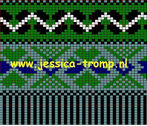 Жаккарды от Jessica Tromp - готовые цветные панели