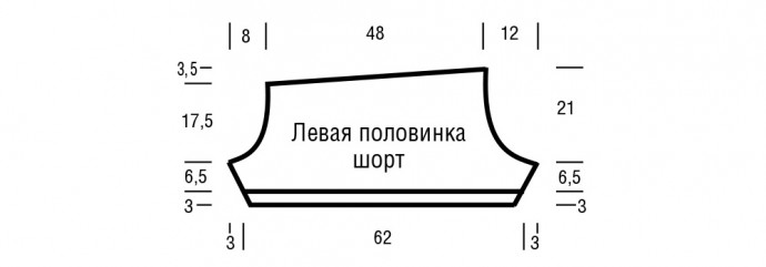 Вязаные шортики