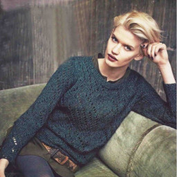 Красивый джемпер спицами