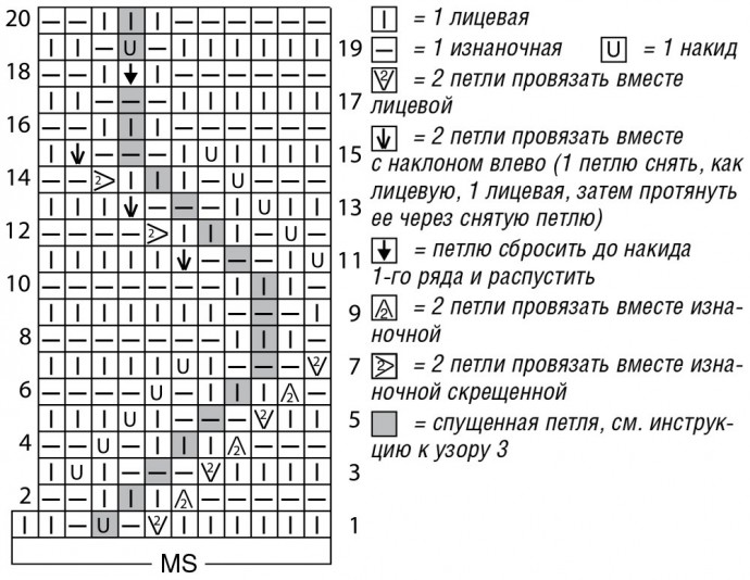 Жилет на бретели с узором из спущенных петель