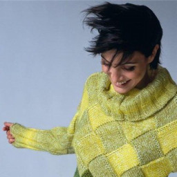 ​Свитер в технике энтерлак