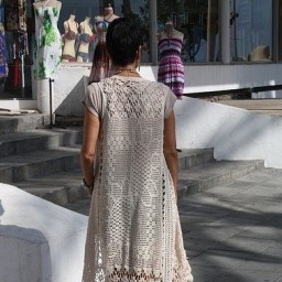 Длинный жилет от Ирины Хорн