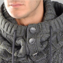 Оригинальный мужской снуд-капюшон