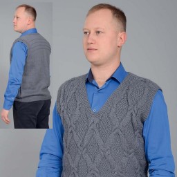 Вяжем мужской жилет