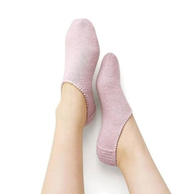 Следки без швов, вжем спицами