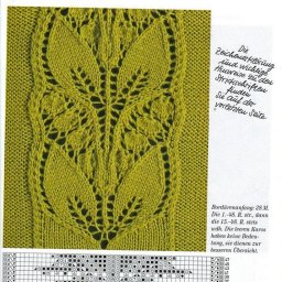 Интересный узор спицами