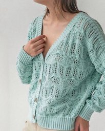 Красивый узор для кардигана спицами