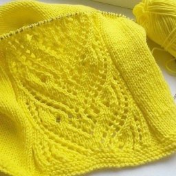 Красивый узор спицами