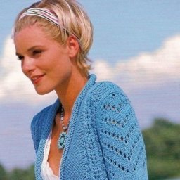 Летний нежный кардиган спицами