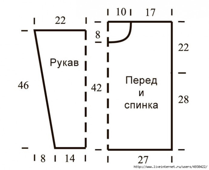 Женское худи спицами Женское худи спицами