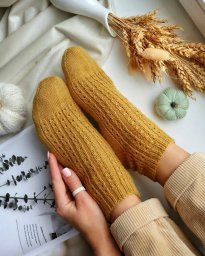 Очень простая схема узора для носочков