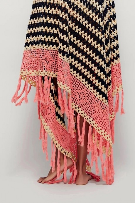Шаль от Free people. Вязание крючком, схемы примерные.