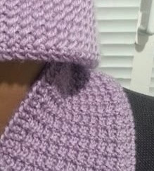 Комплект "Сиреневое ассорти" спицами