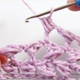 Как вязать обвязанный столбик с накидом, мк
