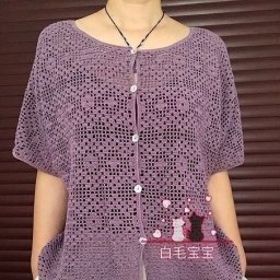 Кофтoчка в филейной техникe