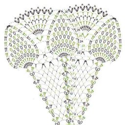 Подборка схем для вязания круглых салфеток