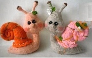 Игрушка Улитка – схема вязания и описание