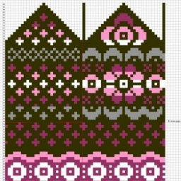 Истинно зимний жаккард, забирайте в копилочку!