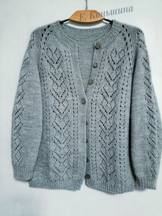 Французская кофточка спицами