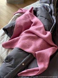 Кашемировая косынка спицами