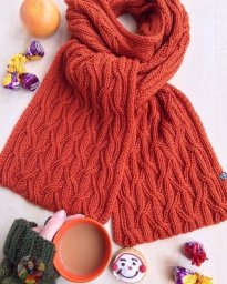 Шарф спицами