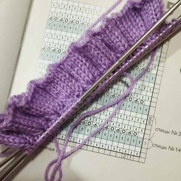 Рюши спицами