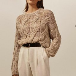 Стильный пуловер спицами